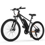 Racer Electric Bike for Adults - 21-Speed Mountain Lightweight Ebike with Peak 500W Brushless Motor, 375Wh Removable Battery, 26X2.1 Tire Step Over E-MTB, Up to 40 Miles