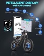 RomeoⅡ 2500W Electric Bike for Adults 40 Mph, 60Ah Long Range Ebike 120+Miles, 20 * 5.0 Fat Tire Electric Mountain Bike Upgrad Air Fork 4-Piston Brake App Control Ebike UL2849 - Image 5