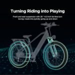 ENGWE E26 1000W Electric Bike for Adults, 26" *4.0" Fat Tire E-Bike with 48V 16Ah Removable Lithium-Ion Battery, Range 87Miles 28MPH 7 Gears Commuting Mountain Ebike - Image 4