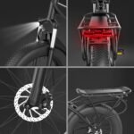 G20pro E-Bike for Adults, 1000W Motor 20" Fat Tire Electric Mountain Bike, Up to 30 MPH Foldable Electric Bicycle with 48V 12.8AH Removable Battery, Professional 7-Speed Gears - Image 6