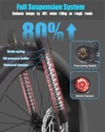 Electric Bike 40AH Fold Ebike - 48V 30MPH 1000W Electric Bicycle Mountain E Bike with 2 * 20AH Battery, 140 Miles Long Range 26 * 4 inch Fat Tire e Bike for Adult Electric - Image 4