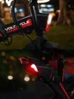 Electric Bike, Electric Bicycle with 18.6MPH Electric Bikes for Adults Teens E Bike with Pedals, 14" Waterproof Folding Mini Bikes with 374.4WH Battery, Dual Disc Brakes - Image 7