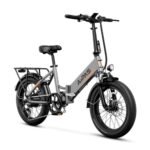 A2 Folding Electric Bike, 20'' Fat Tire Electric Bike with 750W Motor, 48V Removable Battery, 28MPH Max Speed, 45 Mile Range, Step-Through Frame and 7-Speed