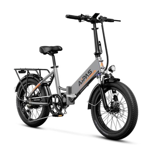 Version 1.0.0 A2 Folding Electric Bike, 20'' Fat Tire Electric Bike with 750W Motor, 48V Removable Battery, 28MPH Max Speed, 45 Mile Range, Step-Through Frame and 7-Speed - Image 1