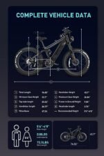 T7 Electric Bike for Adults Fat Tire Ebike 750W BAFANG Motor 20AH Removable Sam-Sung Battery 26 Inch Mountain 28MPH Electric Bicycle Full Suspension Shimano 8 Speed - Image 6