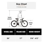 HH HILAND Electric Bike for Adults with 500W Motor, 26 Inch Men Women Commuter EBikes, 20MPH Electric Bicycle, Front Suspension, Step Through, White - Image 7