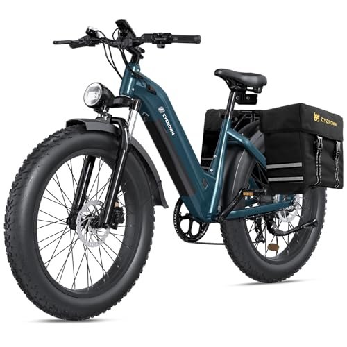 Version 1.0.0 CycVerve Electric Bike for Adults,1400W Peak Motor City Cruiser Ebike,48V Removable Battery,28MPH 75Miles Step-Thru Electric Bicycle,26" x 4.0 Fat Tire Full Shock Absorber Commuter E Bike - Image 1