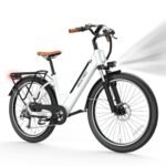 26" Electric Bike for Adults,1000W Motor Peak Ebike Max Long Range 70 Miles & 28 Mph by 48V Removable Battery,Commuter Fast E-Bikes,7-Speed Step Thru Electric Bicycles UL Certified