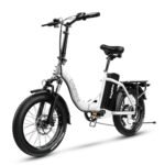 1000W Folding Electric Bike, 48V 15AH Removable Battery E Bike, 30+MPH, 70 Miles Max Range, 20" Fat Tire Electric Bike for Adults, Dual Suspension Adult Electric Bicycles for Commute Beach Snow
