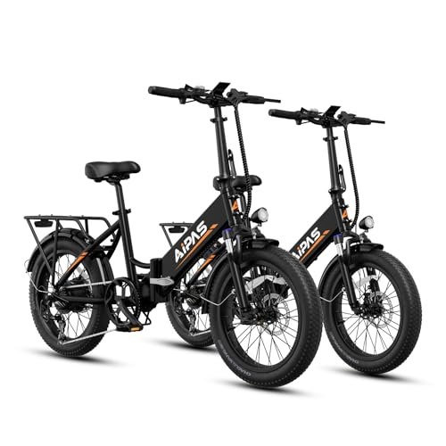 Version 1.0.0 A2 Folding Electric Bike, 20'' Fat Tire Electric Bike with 750W Motor, 48V Removable Battery, 28MPH Max Speed, 45 Mile Range, Step-Through Frame and 7-Speed,2PCS - Image 1
