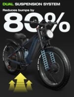 tifgalop Adult Electric Bike, 1000W Motor Maximum Speed 33MPH and 48V 18Ah Detachable Lithium Battery, Maximum Range 90km, 26 Inch Off-Road Tire Mountain Snow Beach Electric Bike - Image 2