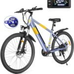 Electric Bike for Adults,48V Built-in Invisible Removable Battery,500W Motor(Peak 700W) Electric Mountain Bike,26" Tires Front Fork Suspension with Fenders,UL2849 Certified, 21-Speed