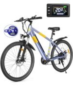 Electric Bike for Adults,48V Built-in Invisible Removable Battery,500W Motor(Peak 700W) Electric Mountain Bike,26" Tires Front Fork Suspension with Fenders,UL2849 Certified, 21-Speed