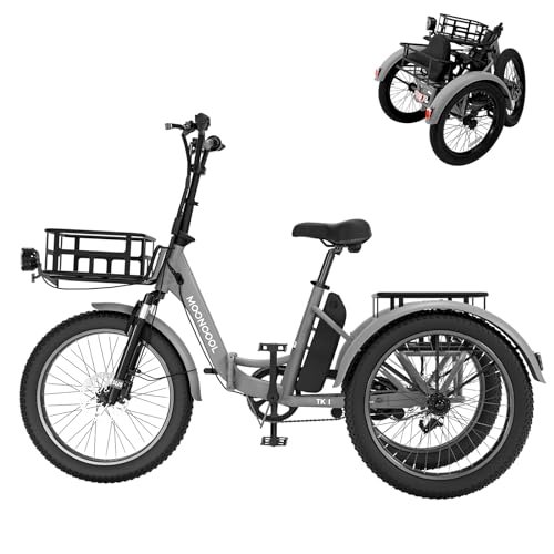 Version 1.0.0 MOPHOTO Electric Trike, 7 Speeds Electric Tricycle for Adult, 350W 36V 3 Wheel Electric Bikes, Motorized Tricycle Adult Electric Three Wheels Bicycle for Senior - Image 1