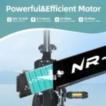 NR-7 20" Folding Electric Bike for Adults | Lightweight Foldable Electric Bicycle - Weighs Only 45lbs | 500W Brushless Motor | 40+ Mile Range | 21mph Speed - Class 2 Fat TIre Ebike - Image 3