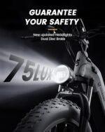 CycVerve Electric Bike for Adults,1400W Peak Motor City Cruiser Ebike,48V Removable Battery,28MPH 75Miles Step-Thru Electric Bicycle,26" x 4.0 Fat Tire Full Shock Absorber Commuter E Bike - Image 5