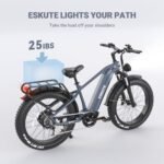 ESKUTE E Bikes for Adults Electric 750W (1500W Peak) Power, Spark X Electric Bicycles 48V 20AH Battery 26 Fat Tire Electric Bike 28Mph 70 Miles Range 7 Speed Hydraulic Disc Brakes - Image 6