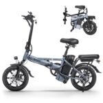 NAVIC CB6 Electric Bike for Adults, 750W Peak Power Folding Ebike, 22Mph Max Speed, 499.2Wh Removable Battery, 14" Adults Electric Bicycle, Max 28Miles Long Range, Mini E Bikes