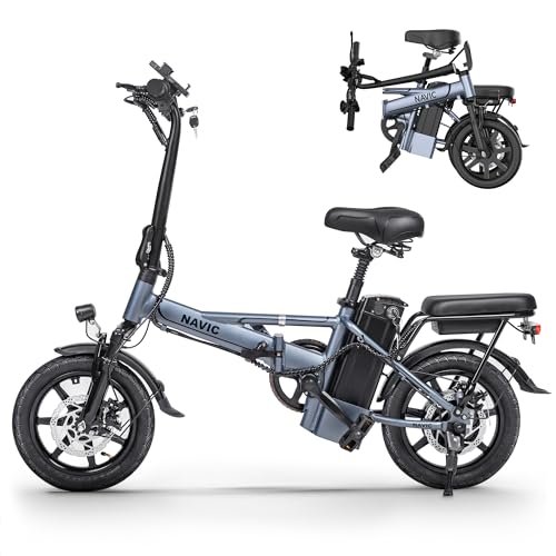 Version 1.0.0 NAVIC CB6 Electric Bike for Adults, 750W Peak Power Folding Ebike, 22Mph Max Speed, 499.2Wh Removable Battery, 14" Adults Electric Bicycle, Max 28Miles Long Range, Mini E Bikes - Image 1