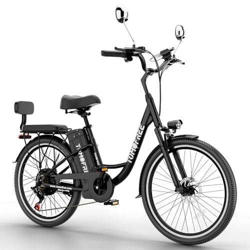 Version 1.0.0 Electric Bike, 24'' Electric Bike for Adults, 500W Ebike with 48V 20AH Removable Battery, Front Suspension and Commuter Electric Bicycle for Adults,City Electric Bicycle Up to 50 Miles - Image 1