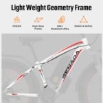 SENADA Electric Bike for Adults, 26"x 4" Fat Tire Ebikes, 1000W Motor Electric Mountain Bicycle Max Speed 30MPH 62 Miles, 48V 17.5Ah Removable Battery & 21-Speed - Image 6