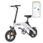 Hiboy C1 Electric Bike for Adults, Max 20MPH Speed & 43.5 Miles Range（PAS）, 500W Peak Motor and Removable Battery, Front Suspension Electric Bicycle, 14" Foldable ebike for Adults and Teens