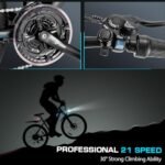 Vivi Electric Bike, 27.5" Electric Bike for Adults 500W(Peak 750W) Ebike 21.7MPH Electric Mountain Bike with 48V 499.2WH Battery, Up to 50 Miles, Cruise Control, 21 Speed Adult Electric Bicycles - Image 5