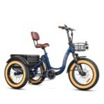 ADDMOTOR TRIKETAN II M-330 Electric Trike for Adults, 750W Rear Motor Electric Tricycle, 450lbs, 48V 20Ah 85MI 3 Wheel Electric Bike for Seniors, Fat Tire E-Trike with Parking Brake & Differential