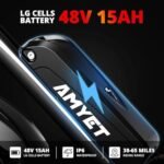 EB26 Electric Bike for Adults Peak 1500W Electric Bicycle 48V 15AH (720WH) Battery Electric Bike 26" Fat Tire Mountain 28mph 7 Speed Gears Dual Shock Absorber Electric Bike - Image 3