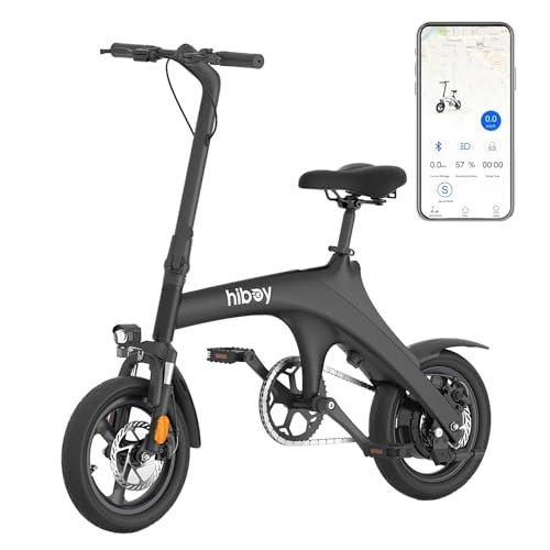 Version 1.0.0 Hiboy C1 Electric Bike for Adults, Max 20MPH Speed & 43.5 Miles Range(PAS), 500W Peak Motor and Removable Battery, Front Suspension Electric Bicycle, 14" Foldable ebike for Adults and Teens - Image 1