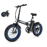 ECOTRIC Beginner Electric Bike 500W Foldaway E Bike 20" Fat Tire Offroad Folding Electric Bicycle 36V 12.5AH Removable Battery Beach Snow Mountain Bike Moped for Adults Commute E-Bike UL Certified