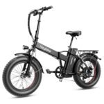 Heybike Mars Electric Bicycle Foldable 20" x 4.0 Fat Tire Electric Bicycle with 1000W Peak Motor，624WH Removable Battery and 50 Miles Max Range, Dual Shock Absorber for Adults