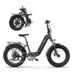 SISIGAD Folding Electric Bike,Foldable Ebike,20"x 4" Fat Tire Ebike,500w Motor Peak 1000w,48V 15Ah Removable Battery,40Miles Range 25Mph,7-Speed Gear,City Ebike for Men Women