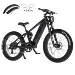 VITILAN T7 PRO 1600W Peak Electric Bike for Adults Fat Tire Ebike, 52V 20AH Removable Battery Max Range 80Miles & 35MPH, 26 Inch Mountain Electric Bicycle with Full Suspension