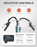 Viribus Electric Trike for Adults, 7 Speed Electric Tricycle for Adults with 48V 13Ah Battery, Front Suspension, 350W Motor, 3 Wheel Electric Bikes for Adults 24 26 inch Dual Chain, E Trike, Etrike - Image 6