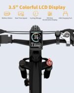 Electric Bike for Adults 1200W Peak Motor, 48V 720Wh Removable Battery, 65 Miles 28MPH Ebike Mountain, 26" Fat Tire Adult Electric Bicycles with Hydraulic Suspension,7 Speed Gears UL Commuter E Bike - Image 4