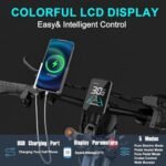 Electric Bike for Adults 1000W 30MPH Ebike - 48V 20AH Electric Bicycle Dirt Mountain Bike Motor, Long Range e-Bike (Rx80 1000w 48v 20ah Gray) - Image 6