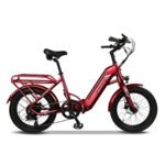 EMOJO Bike Bobcat Foldable Electric Bicycle, 500W 48V Step-Thru Ebike with 7-Speed Gearing