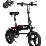 Electric Bike for Adults,Folding Ebike,Electric Bicycle with Removable Battery, 20MPH Commuting Electric Bike, High Brushless Gear Motor