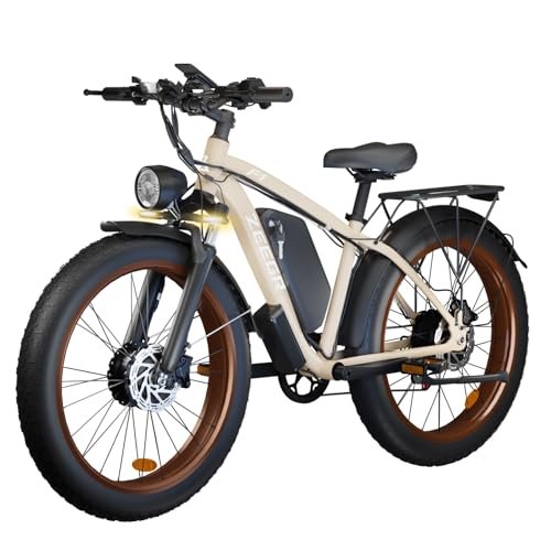Version 1.0.0 Electric Bike for Adults,Dual Motor AWD 2000W(Peak 3000W) Removable 48V/22.4AH Battery E-Bike 26'*4.0' Fat Tire Electric Bicycle with 7 Speed - Image 1