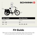 Schwinn Meridian Adult Tricycle Bike, Three Wheel Beach Cruiser, 24 & 26-Inch Wheels, Low Step-Through Aluminum Frame, Adjustable Handlebars, Large Cruiser Seat, Rear Folding Basket - Image 6