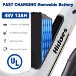 Ebikes Electric Bike for Adults,12.5Ah/18.2Ah Battery 40-90Km Range,1000W/1200W Motor Hidoes E Bike for Adults Electric Mountain Bike for Mens,20"/26" Fat Tire Electric Bike 7-Speed - Image 3