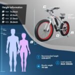 Electric Bike for Adults,Fat Tire Ebike 1000W (Peak 1200W) Electric Mountain Bike Up to 31MPH,26" Electric Bike Long Range with UL 48V/17.5Ah Removable Battery, 21-Speed - Image 6