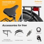 VELOWAVE Electric Bike 26" Fat Tire Ebike Electric Bike for Adults with 750w (Peak 1000W) Brushless Motor 48V 15AH Removable LG Cell with Lock& Bell - Image 6