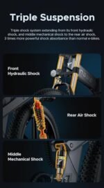 ENGWE X24/X26 1200W Electric Bike for Adults, 26" x 4.0 Fat Tire Folding Ebike with Single/Dual Removable Battery 48V 19.2AH/+10AH up to 62/94Miles & 31MPH - Image 4