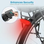 HILAND Electric Bike for Adults, Women's and Men's 700C 250W EBike with Throttle, 36V 7.8Ah Removable Battery, 20 MPH Commuter Cruiser Electric Bicycle, 7-Speed, Step Through - Image 6