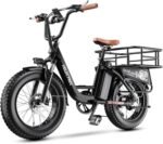 1500W Peak Electric Bike for Adults, 48V 20Ah Removable Battery Max Range 80Miles & 30MPH Electric Bicycle, 20''×4.0" Fat Tire Ebike,Fast Cargo Ebikes,Commute Mountain E-Bike UL Certified