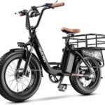 1500W Peak Electric Bike for Adults, 48V 20Ah Removable Battery Max Range 80Miles & 30MPH Electric Bicycle, 20''×4.0" Fat Tire Ebike,Fast Cargo Ebikes,Commute Mountain E-Bike UL Certified