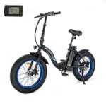 ECOTRIC 20" Powerful Electric Bike for Adults 500W 36V Folding Fat Tire Bicycle 12.5AH Lithium Battery Ebike Rear Motor Alloy Frame Shimano 7 Speed Gear (Black/White)