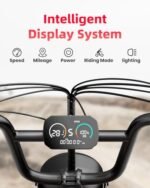 V9-G60 Peak 1500W Ebike, 48V 20Ah(960WH) Removable Battery, 72Miles &32MPH,20" Fat Tire Dirt Bike,7 Speed Gears,Dual Shock Absorber, Adults Electric Bike for Mountains, Snow, Sand, Road - Image 4